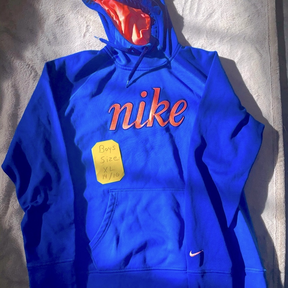 BOYS NIKE YOUTH BLUE & Orange Sweatshirt, XL